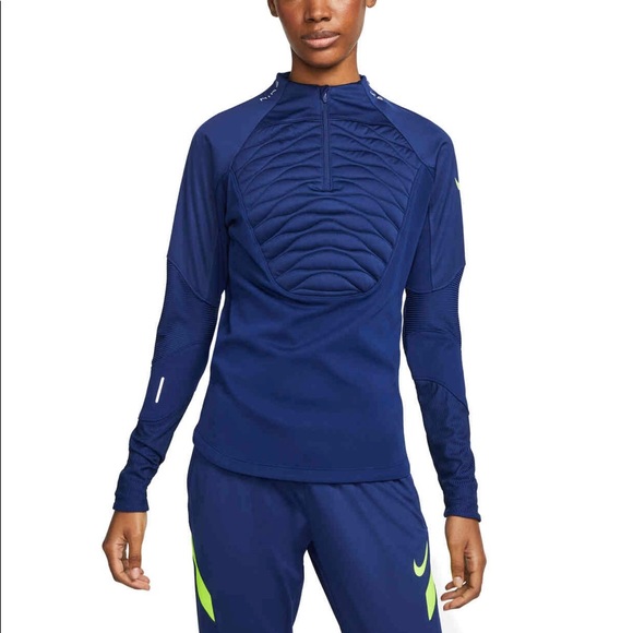 Nike Winter Warrior Strike Padded Drill Top 1/4 Zip Therma-Fit Top